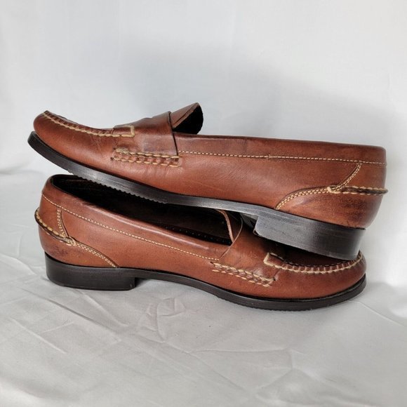 Cole Haan loafer size 10 M made in Brazil Mens Brown Leather‎